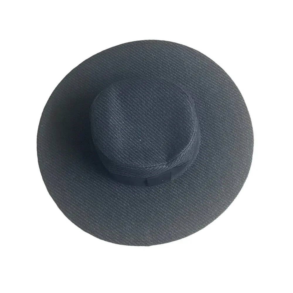 Scoop Large Rim Black hat satin lining OS